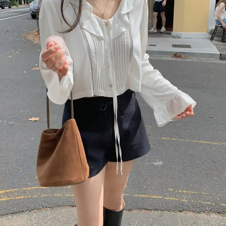 [BUNJANG] Leeds Classic Frill Blouse / Leeds 리즈 클래식 프릴 블라우스