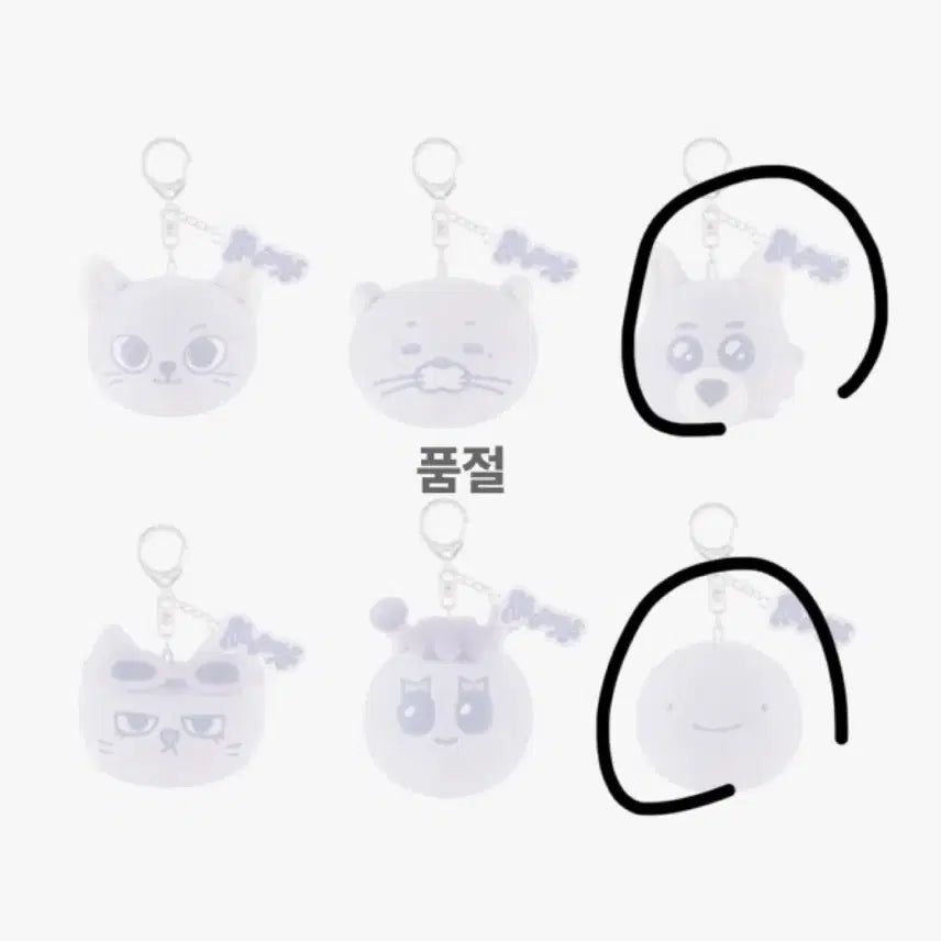 [BUNJANG] ATEEZ Mingi Face Keyring / 원가이하)보넥도 쁘넥도  노장르 페이스키링 명명이 양도