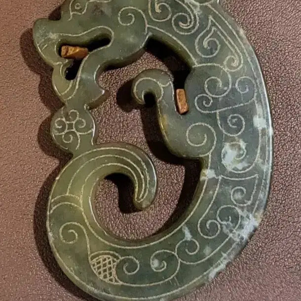 [BUNJANG] Hongshan Culture Jade Pendant / 옥7 홍산문화 수산옥 중국그림 중국옥 골동품 전황석 원석 옥패 고대옥