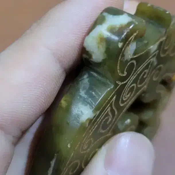 [BUNJANG] Hongshan Culture Jade Pendant / 옥7 홍산문화 수산옥 중국그림 중국옥 골동품 전황석 원석 옥패 고대옥