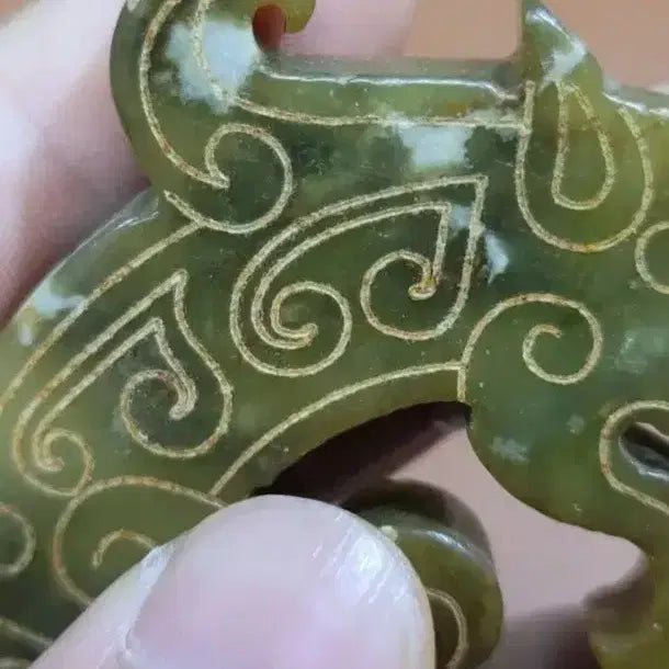 [BUNJANG] Hongshan Culture Jade Pendant / 옥7 홍산문화 수산옥 중국그림 중국옥 골동품 전황석 원석 옥패 고대옥