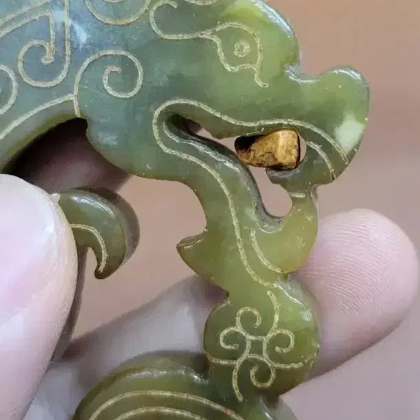 [BUNJANG] Hongshan Culture Jade Pendant / 옥7 홍산문화 수산옥 중국그림 중국옥 골동품 전황석 원석 옥패 고대옥