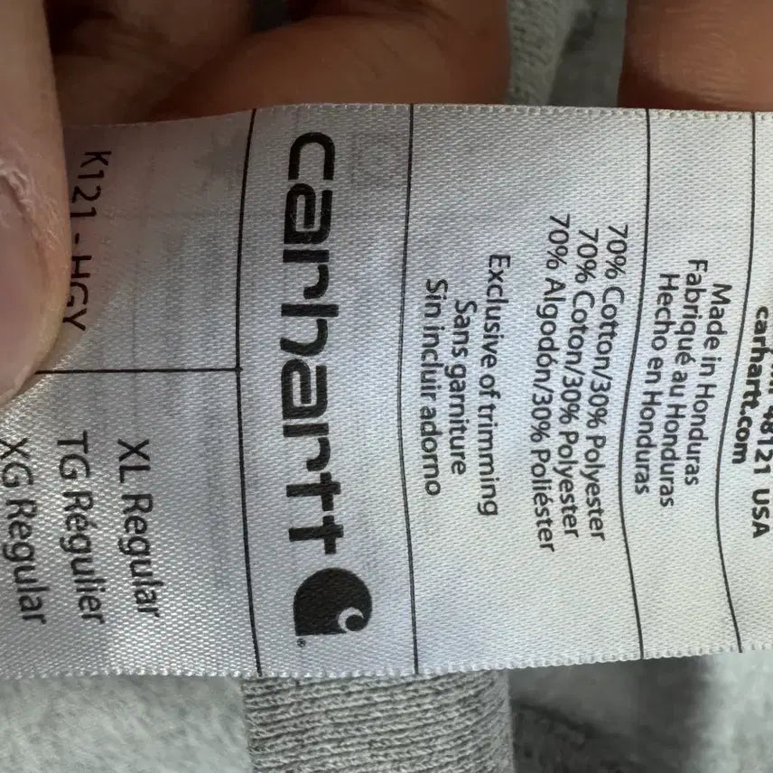 [BUNJANG] Carhartt Original Fit Fleece Hoodie 2XL / 칼하트 오리지널 핏 빅 사이즈 기모 후드티 2XL ~