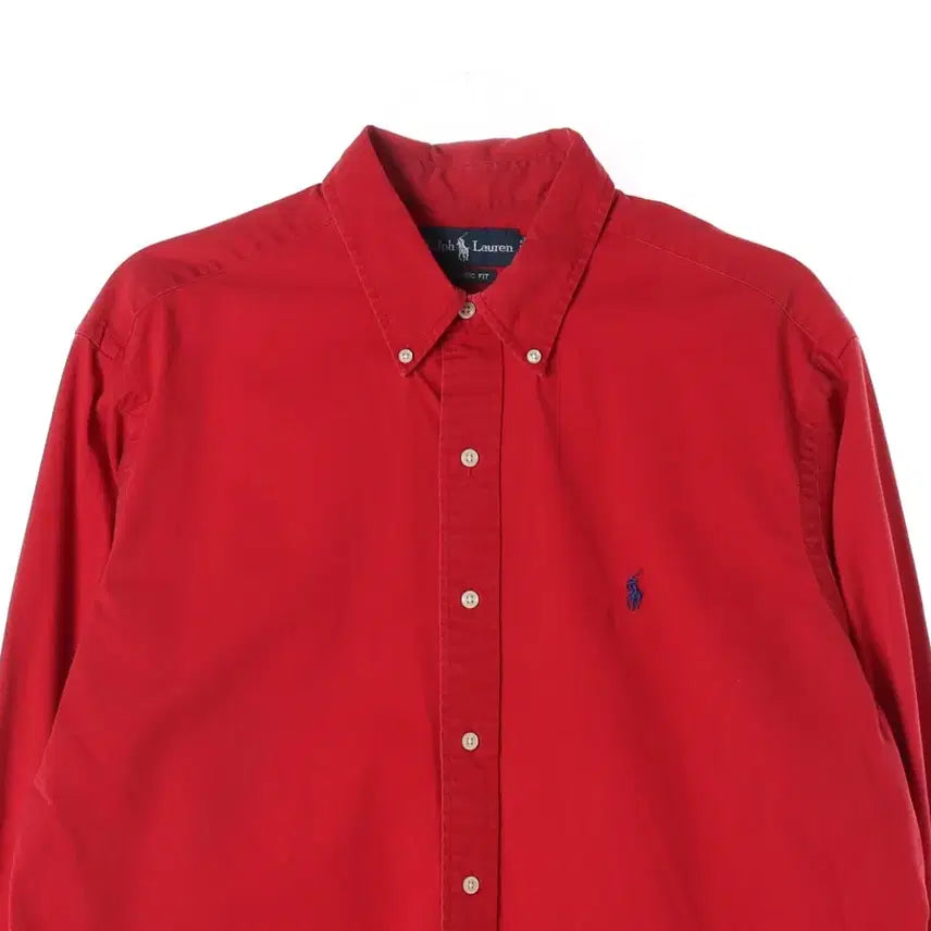 [BUNJANG] Polo Ralph Lauren Red Cotton Shirt XL / 폴로 랄프 로렌 셔츠 레드 XL