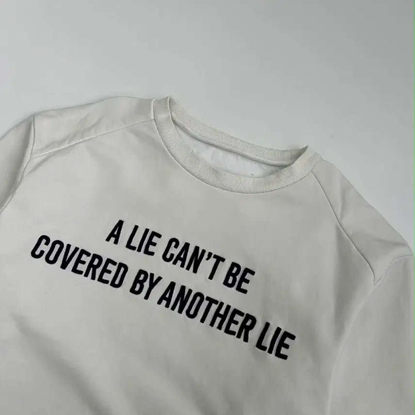 [BUNJANG] Juun.J Slogan Print Sweatshirt / [46] 준지 슬로건 프린트 스웻 셔츠 맨투맨