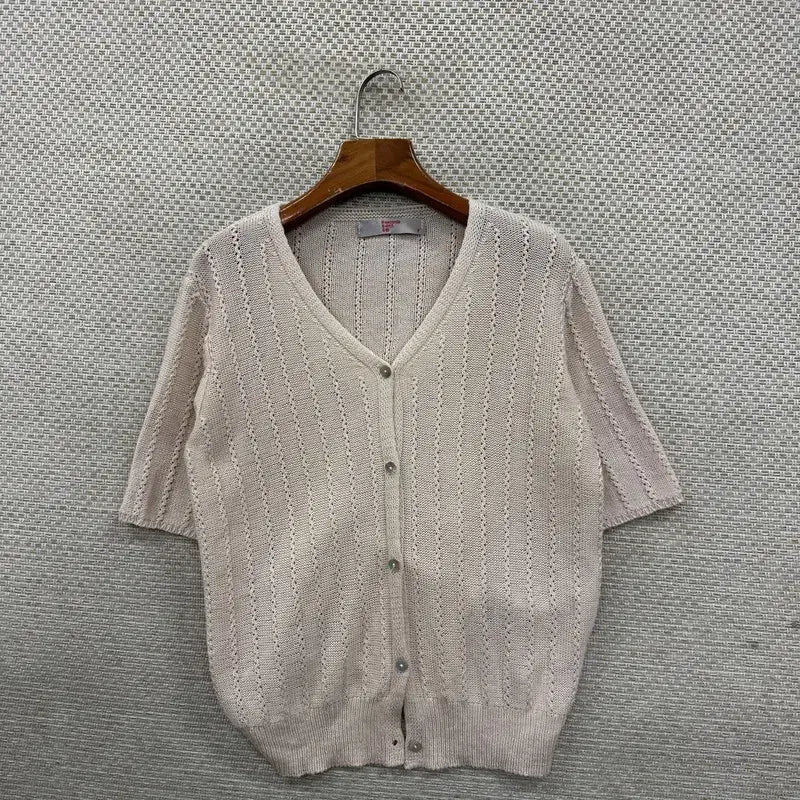 [SOLD OUT] 에잇세컨즈 펀칭 반팔 가디건 F M13751