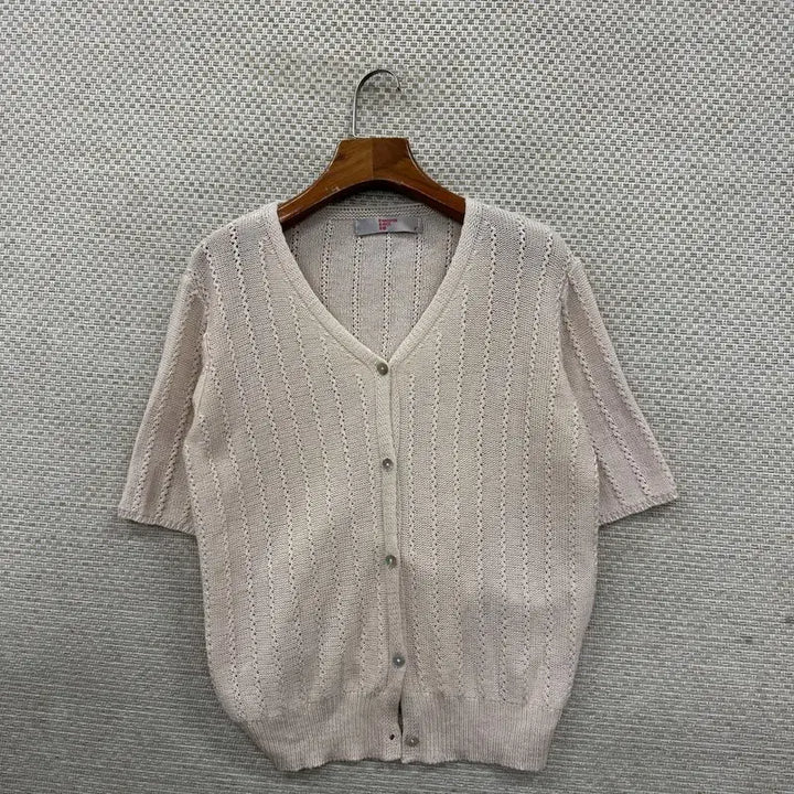 [SOLD OUT] 에잇세컨즈 펀칭 반팔 가디건 F M13751