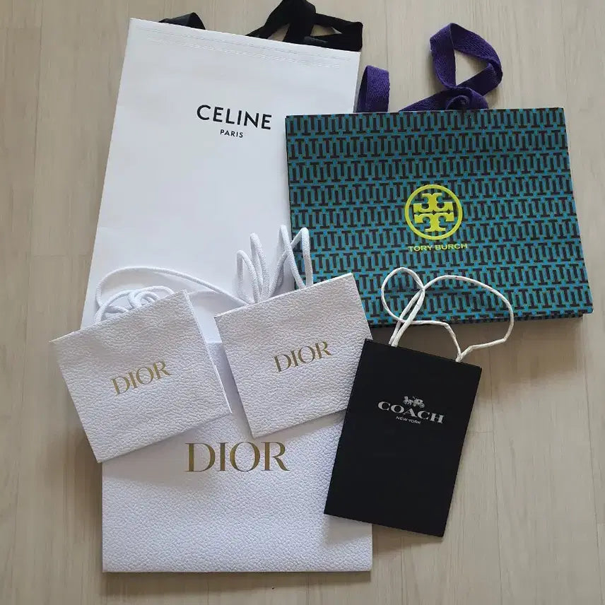 [BUNJANG] Dior, Celine, Tory Burch, Coach Shopping Bag Bundle Set / 디올, 셀린느 등 명품 쇼핑백 일괄 팔아요~