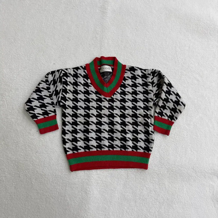 [BUNJANG] Kids Knit Sweatshirt / 실측확인 고급로고 키즈 니트 스웨트 0313T