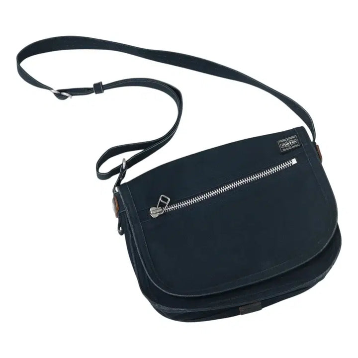 [BUNJANG] Porter Navy Canvas Messenger Bag / PORTER 포터 가죽 트리밍 네이비 캔버스 메신저백