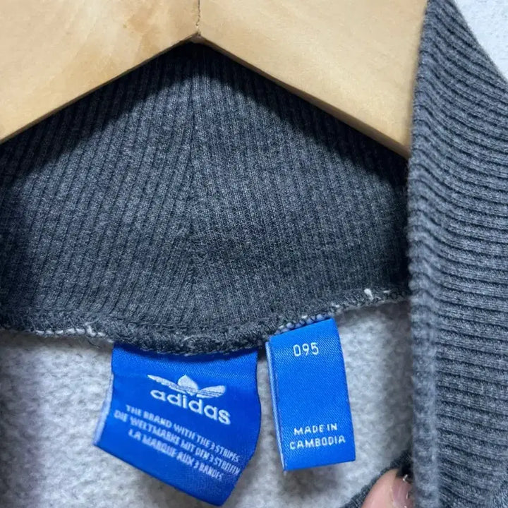 [SOLD OUT] 아디다스 목폴라 맨투맨 차콜 그레이 M