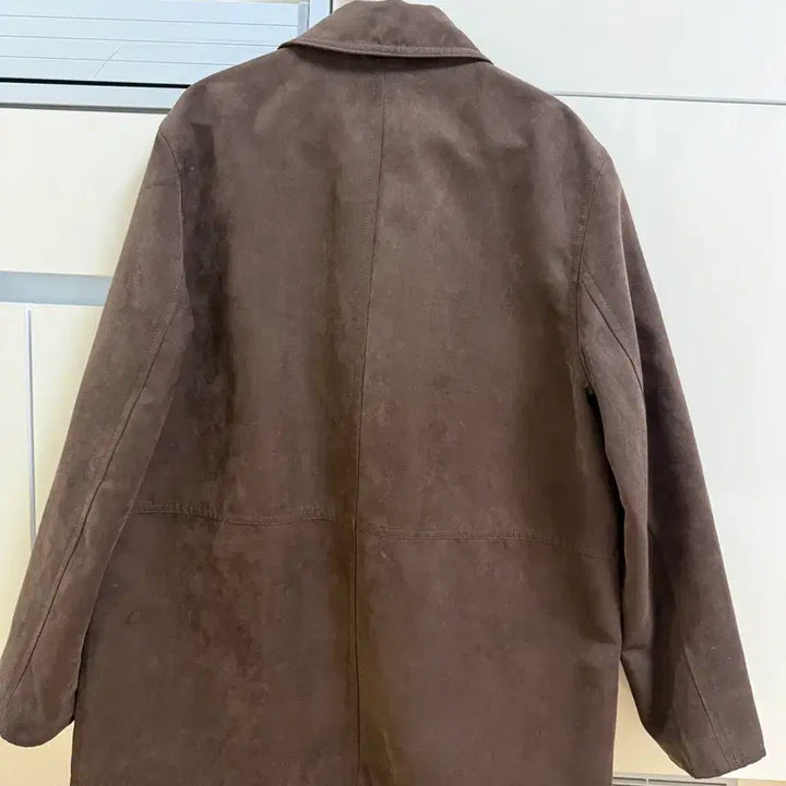 [SOLD OUT] 스파오 스웨이드 하프코트 브라운 S