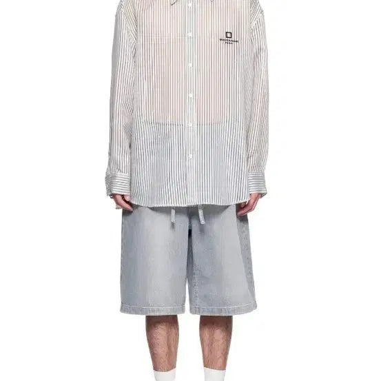 [SOLD OUT] 우영미 24FW 그레이 버뮤다 데님 쇼츠 46