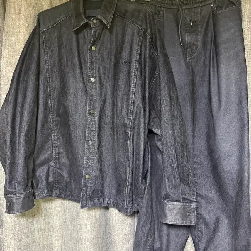 [BUNJANG] Juun.J Velvet Set Up Shirt Pants / 준지 25fw 벨벳 셋업 셔츠 팬츠 48 44 판매
