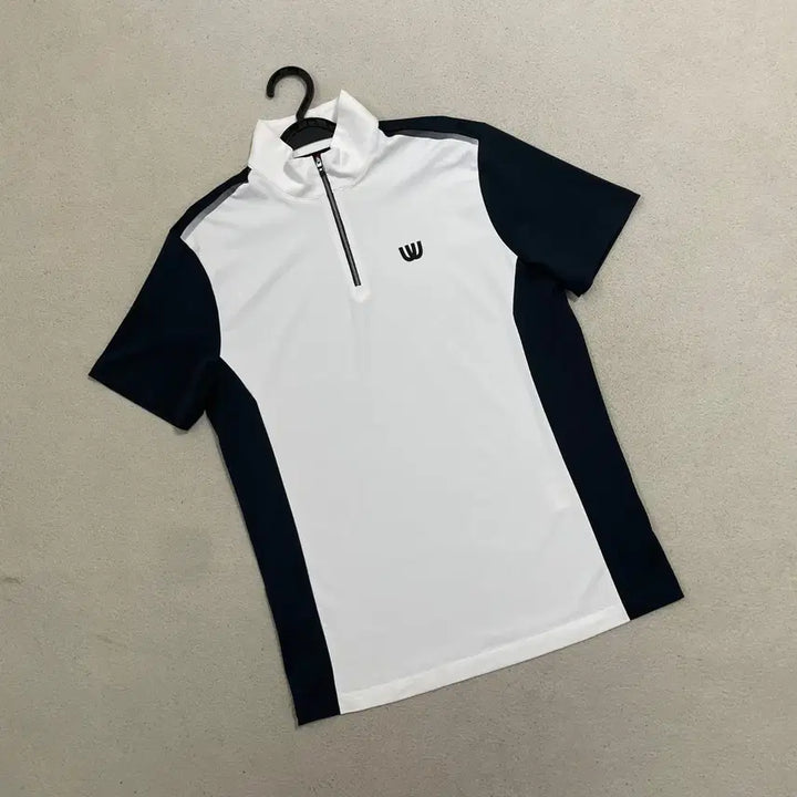 [BUNJANG] M MU Sports Golf Functional Half-Zip Short Sleeve T-shirt / M MU스포츠 골프 반집업 기능성 반팔 B.4791