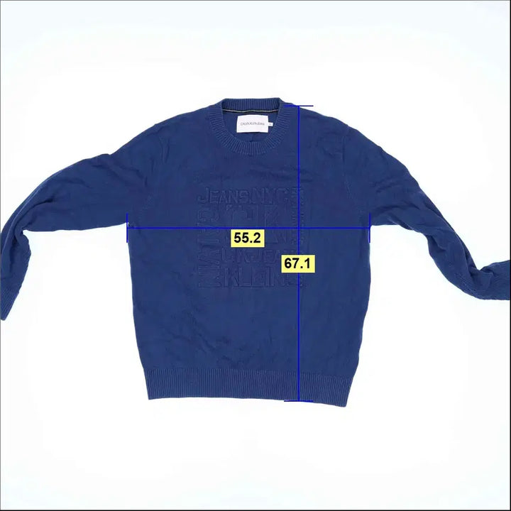[BUNJANG] Calvin Klein Big Logo Knit Sweater / XL 캘빈클라인 빅로고 니트 스웨터 0310U
