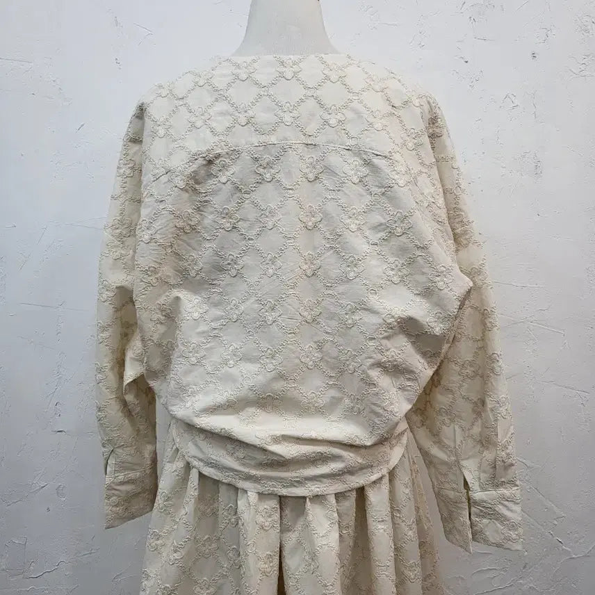 [BUNJANG] Spring Ivory Lace Skirt Set / 봄신상 아이보리 레이스 스커트 셋업F