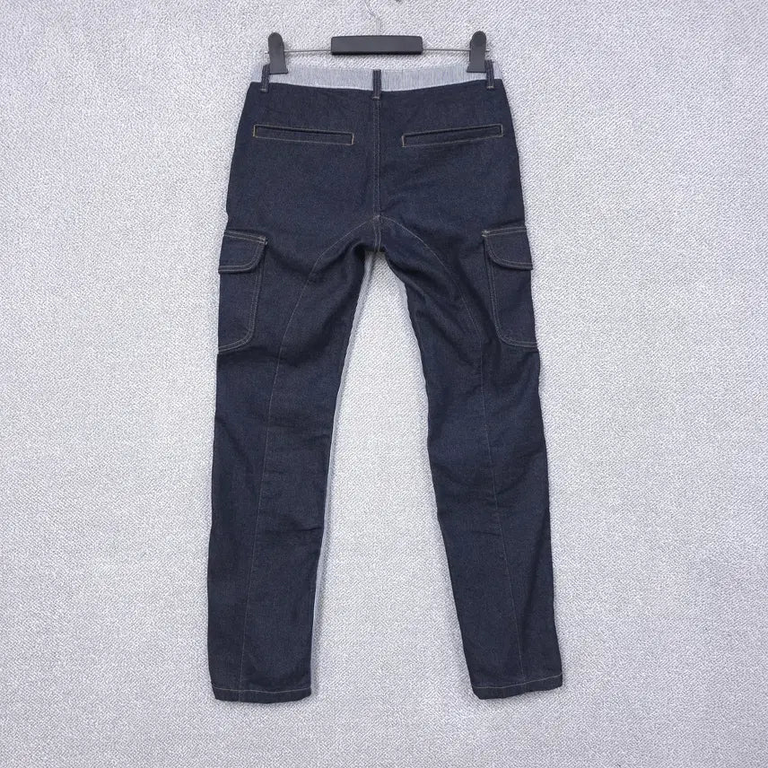 [SOLD OUT] 이노반트 남성 밑단지퍼 투톤 카고 데님 청바지 31