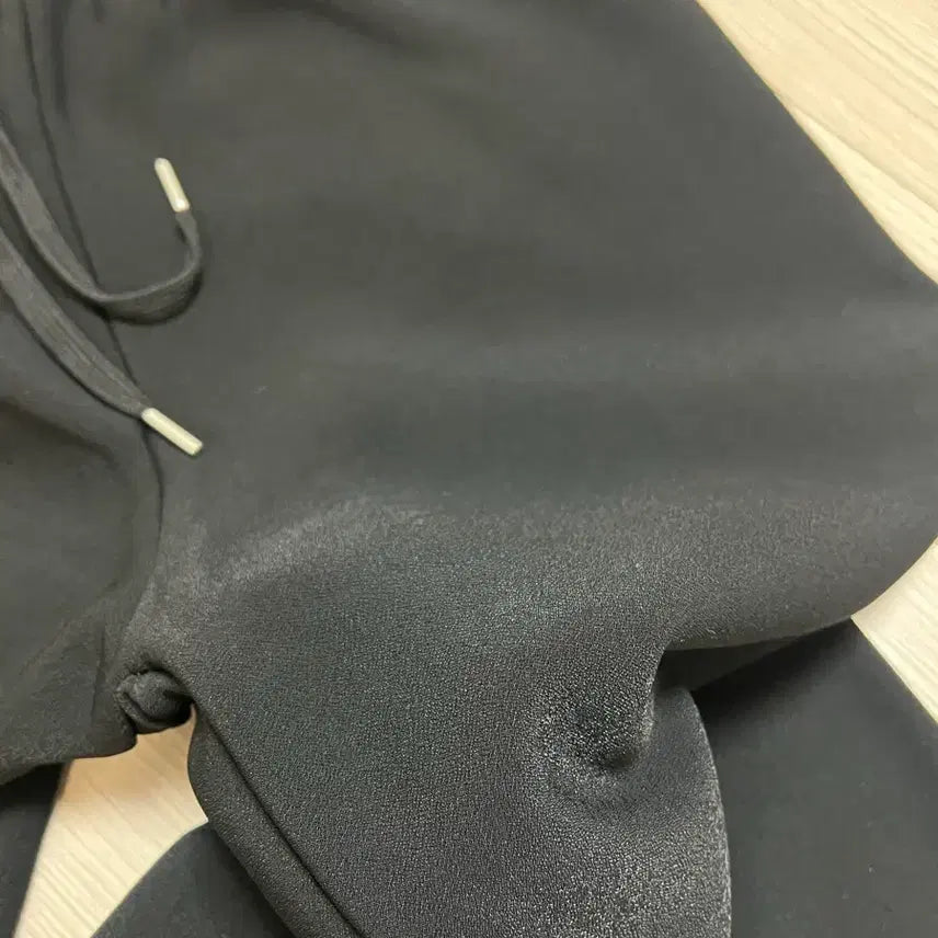 [BUNJANG] Unused Black String Pants / 기모 스트링 팬츠 밴딩바지 블랙 미착용