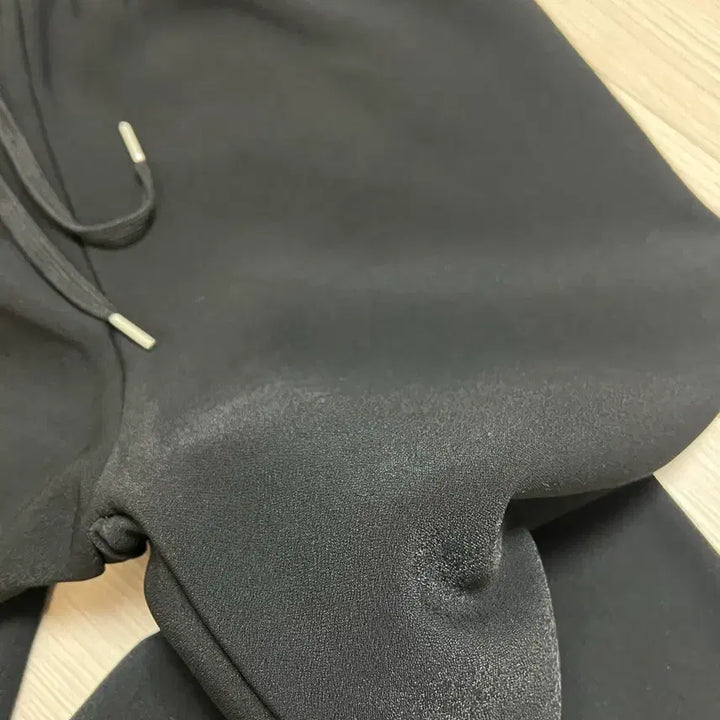 [BUNJANG] Unused Black String Pants / 기모 스트링 팬츠 밴딩바지 블랙 미착용