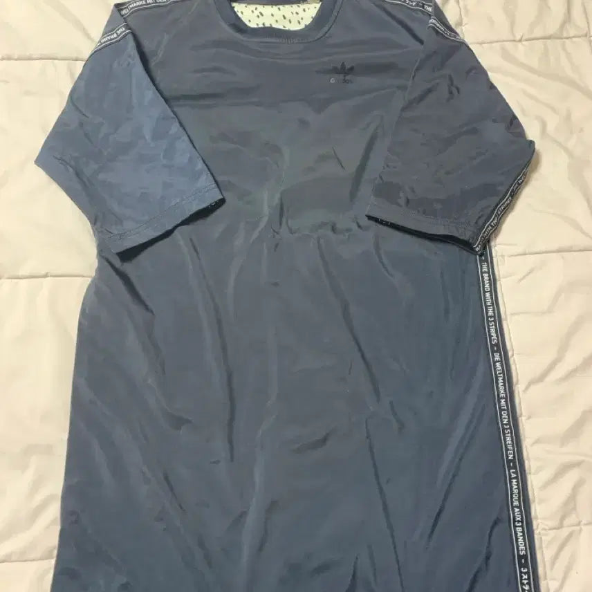 [BUNJANG] Adidas Three-Stripe Point Short-Sleeve Dress / 아디다스 삼선 포인트 반팔원피스