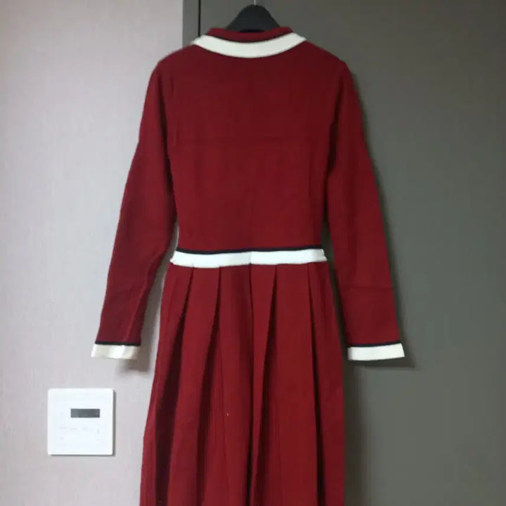 [BUNJANG] JIAN Red Knit Midi Dress / JIAN 레드 니트 원피스