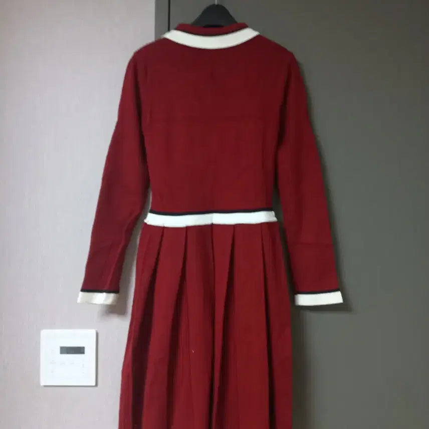 [BUNJANG] JIAN Red Knit Midi Dress / JIAN 레드 니트 원피스