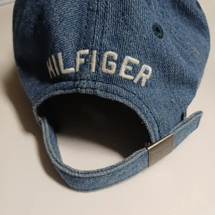 [BUNJANG] Tommy Hilfiger Denim Ball Cap Hat / 타미힐피거 데님 볼캡 모자
