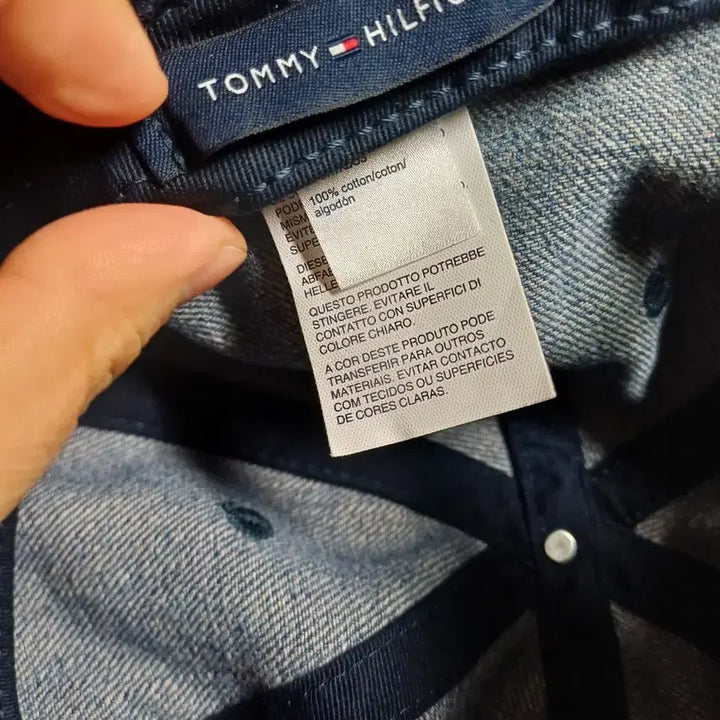 [BUNJANG] Tommy Hilfiger Denim Ball Cap Hat / 타미힐피거 데님 볼캡 모자
