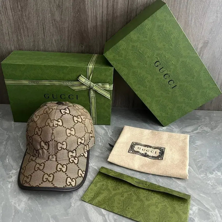 [BUNJANG] Gucci GG Logo Ball Cap / 구찌 GG 로고 볼캡 모자 풀세트