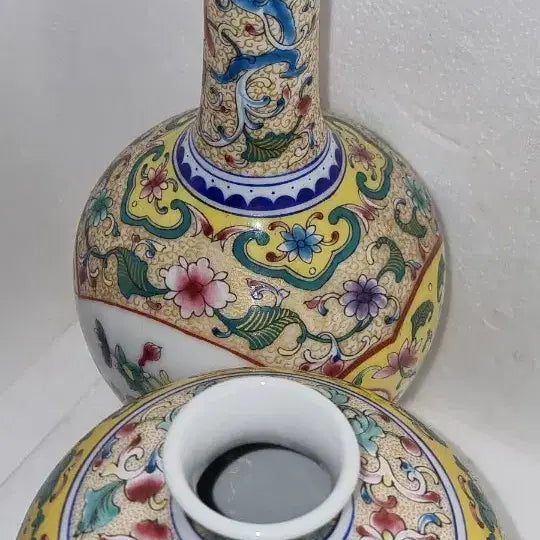 [BUNJANG] Chinese Porcelain Vase Set / 건륭년제 화조문 화병2개=1셑 높28 높20 센 중국도자기 고도자 골통품