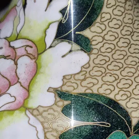 [BUNJANG] Chinese Enamel Porcelain Vase Set / 동태 법랑 소병 (일대2개=세트)명품 높23 지13센치 중국도자기 골통품
