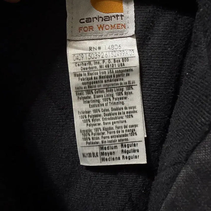 [BUNJANG] Carhartt WJ130 BLK Hooded Jacket / (M) 칼하트 후드 자켓 WJ130 BLK