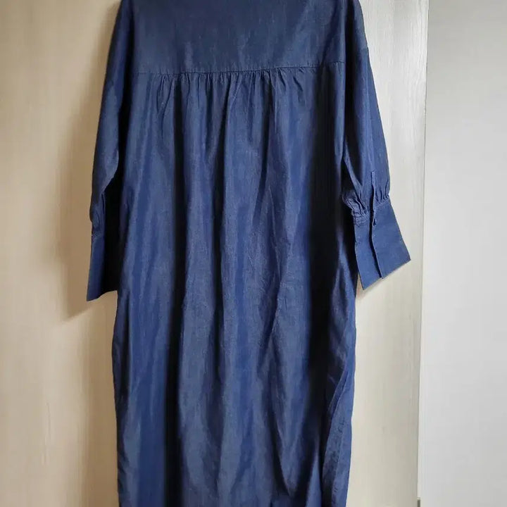 [BUNJANG] Denim Long Shirt Dress / 청 데님 롱 셔츠 원피스
