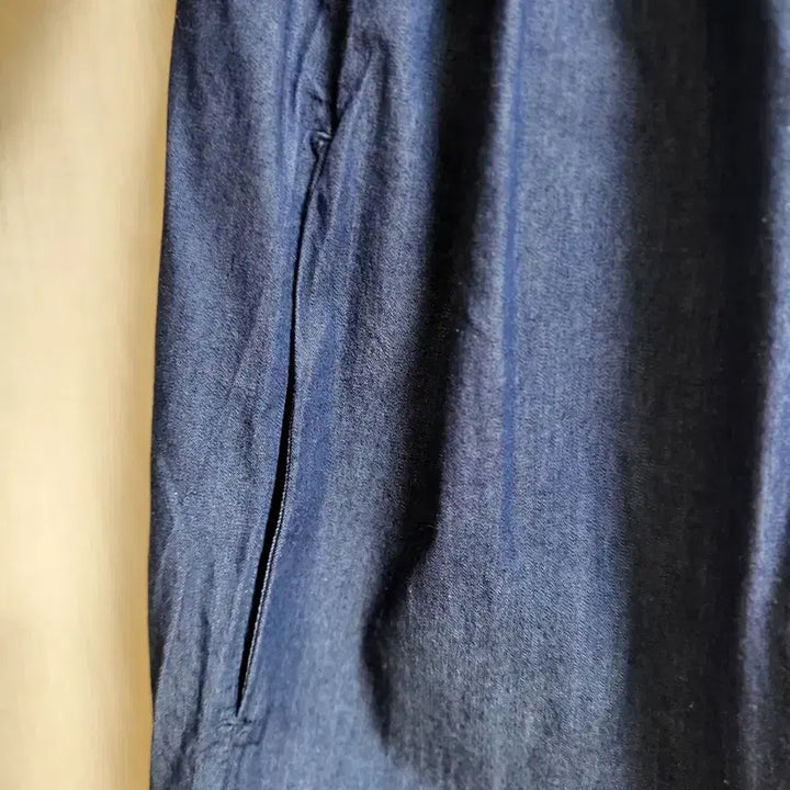 [BUNJANG] Denim Long Shirt Dress / 청 데님 롱 셔츠 원피스