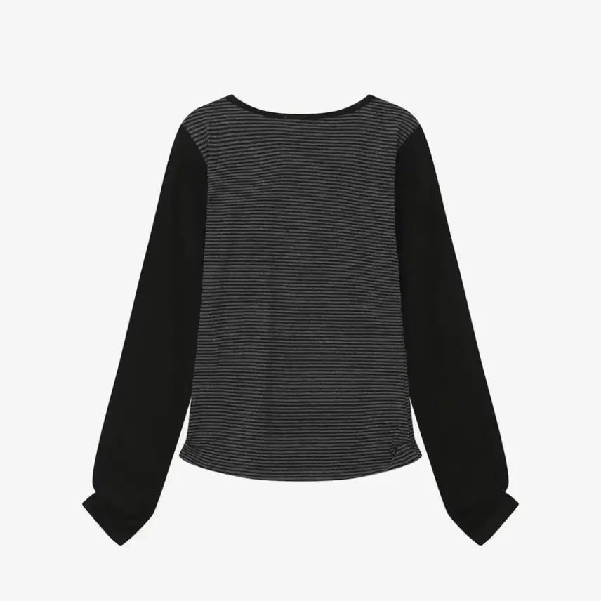 [BUNJANG] Miseki Seoul Henley Neck Long Sleeve Stripe / 새상품 미세키서울 헨리 넥 롱 슬리브 스트라이프