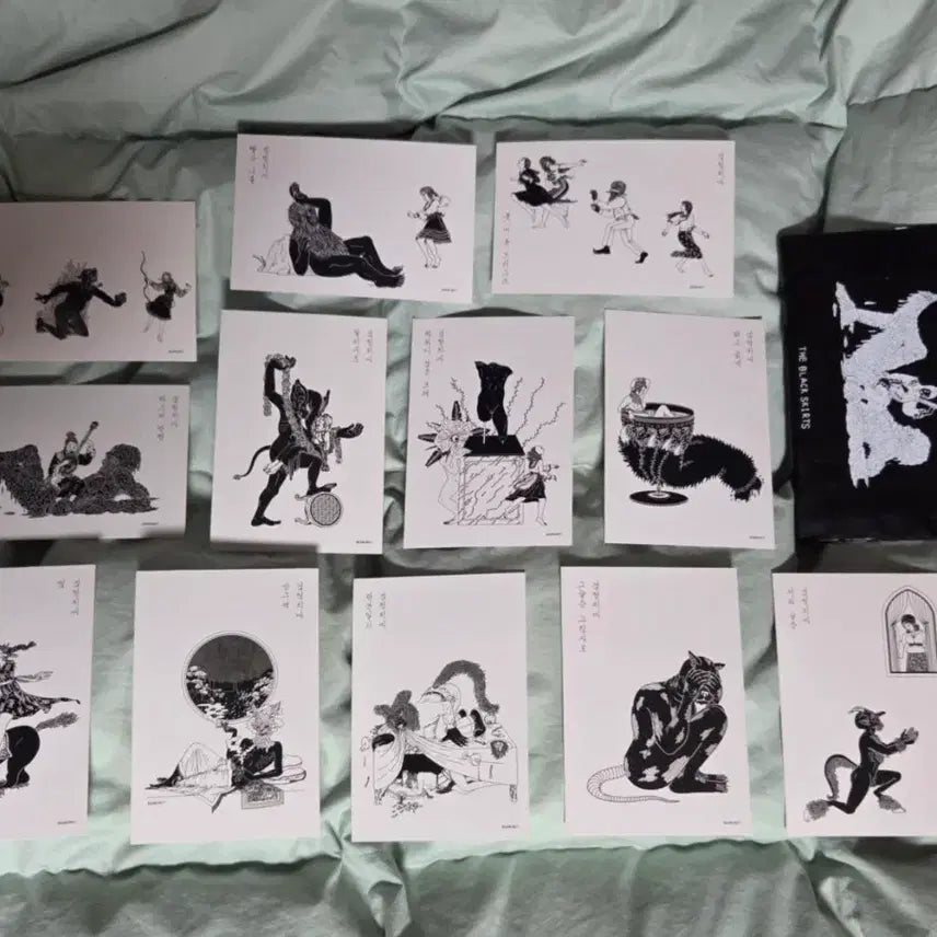 [BUNJANG] The Black Skirts Thirsty Mini Poster and Pouch Set / 검정치마 떨스티 미니포스터, 파우치 세트