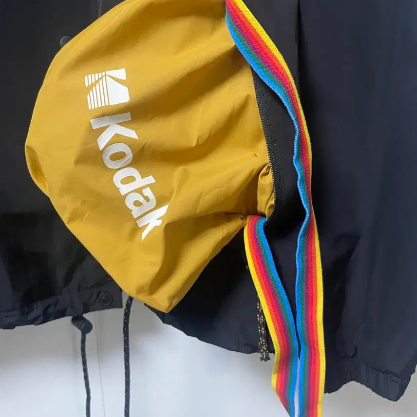 [BUNJANG] Kodak Essential Packable Coach Jacket / Black / [코닥 에센셜 패커블 코치 자켓 / 블랙]