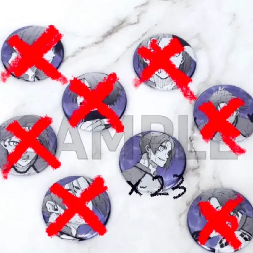 [BUNJANG] Mikage Leo 23-Piece Can Badge Bundle / { 23개 일괄 !! } 미카게 레오 캔뱃지 일괄 이타백
