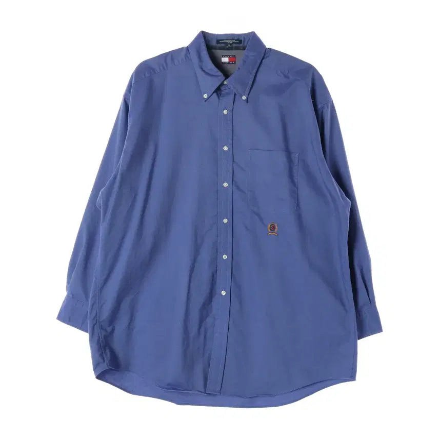 [BUNJANG] Tommy Hilfiger Blue Cotton Shirt XL / 타미힐피거 셔츠 블루 XL