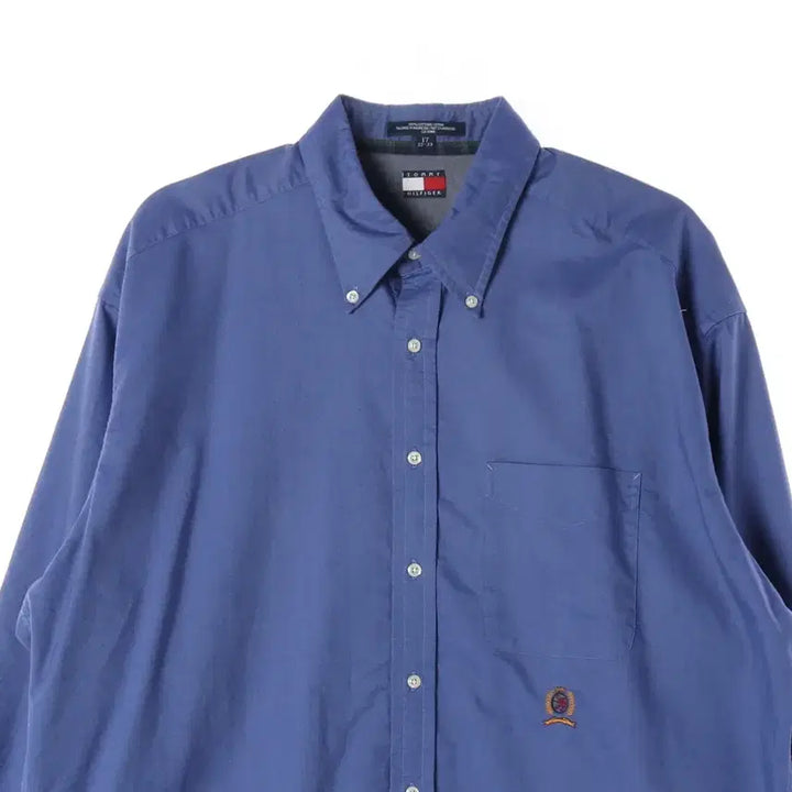 [BUNJANG] Tommy Hilfiger Blue Cotton Shirt XL / 타미힐피거 셔츠 블루 XL