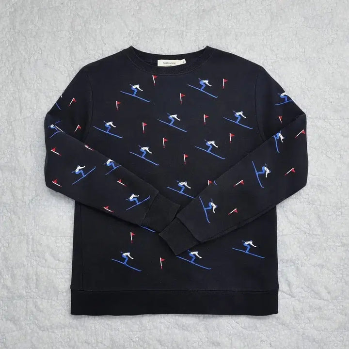 [BUNJANG] Thom Browne Ski Pattern Sweatshirt Navy Size 1 / 톰브라운 스키 패턴 맨투맨 네이비 사이즈 1