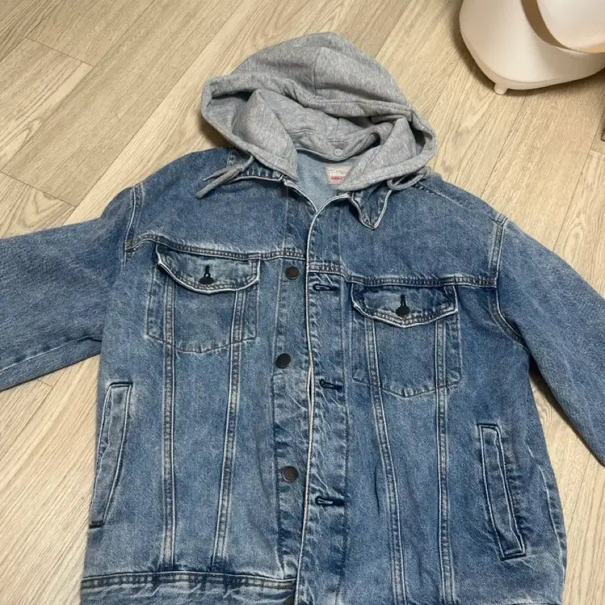 [SOLD OUT] 스파오 청 데님 후드 탈부착 자켓