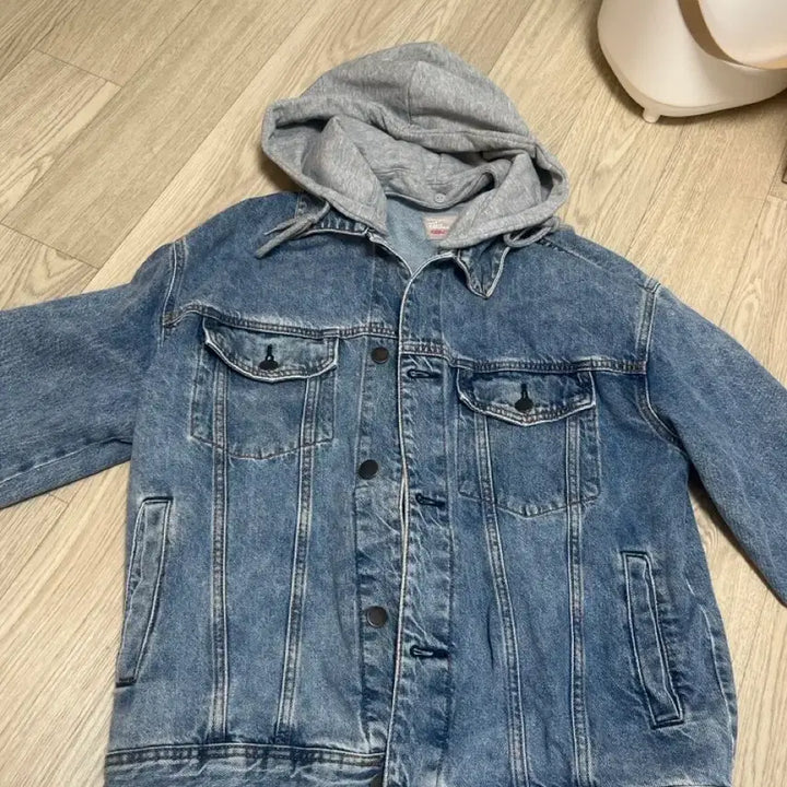 [SOLD OUT] 스파오 청 데님 후드 탈부착 자켓