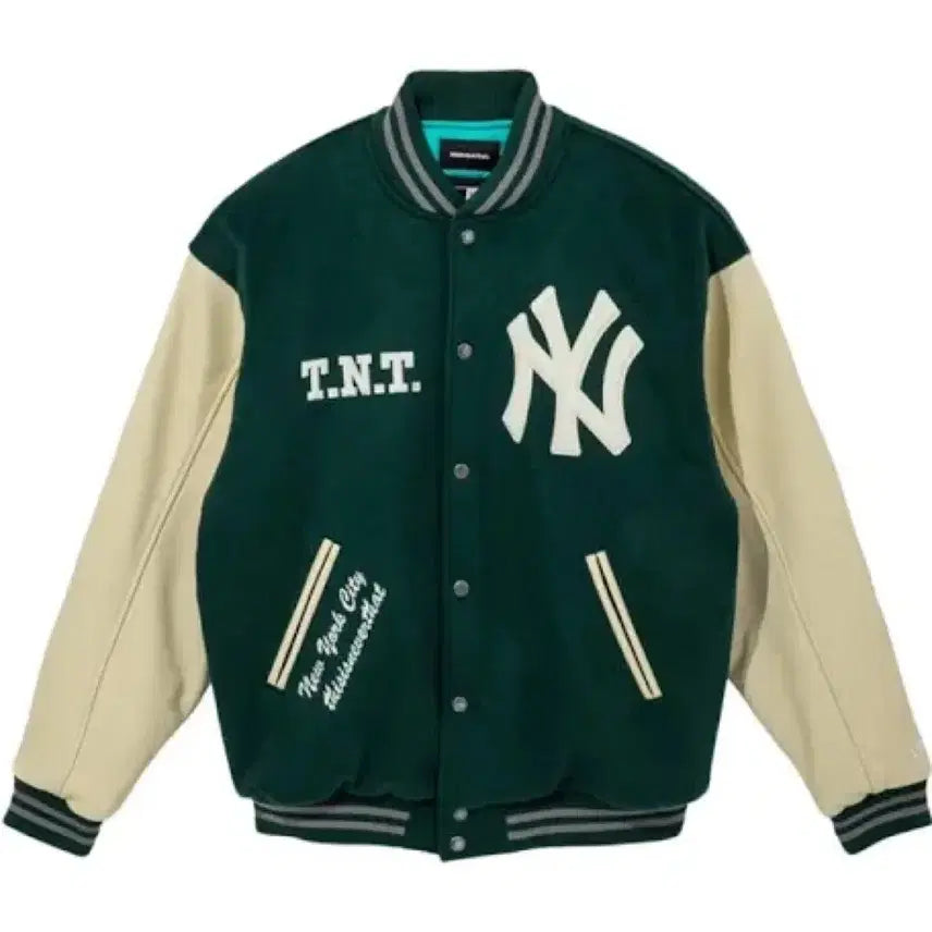 [BUNJANG] thisisneverthat x New Era x MLB New York Yankees Varsity Jacket / [s]디스이즈네버댓 x 뉴에라 x mlb 뉴욕 양키스 바시티 자켓