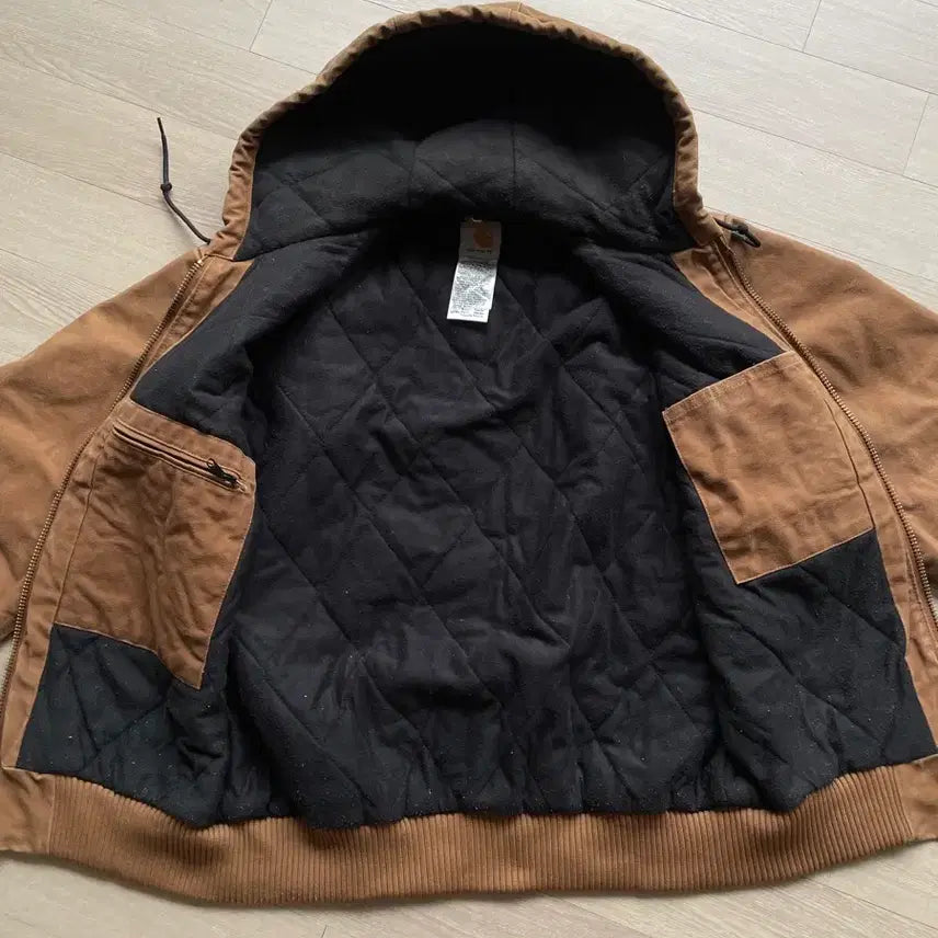 [SOLD OUT] 칼하트 j130 BRN 브라운 액티브 자켓 샌드스톤