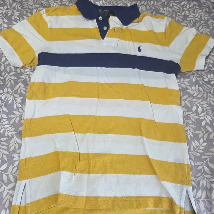 [BUNJANG] Polo Ralph Lauren Striped Polo Shirt / 폴로 랄프로렌 스트라이프 반팔 카라티-정품.