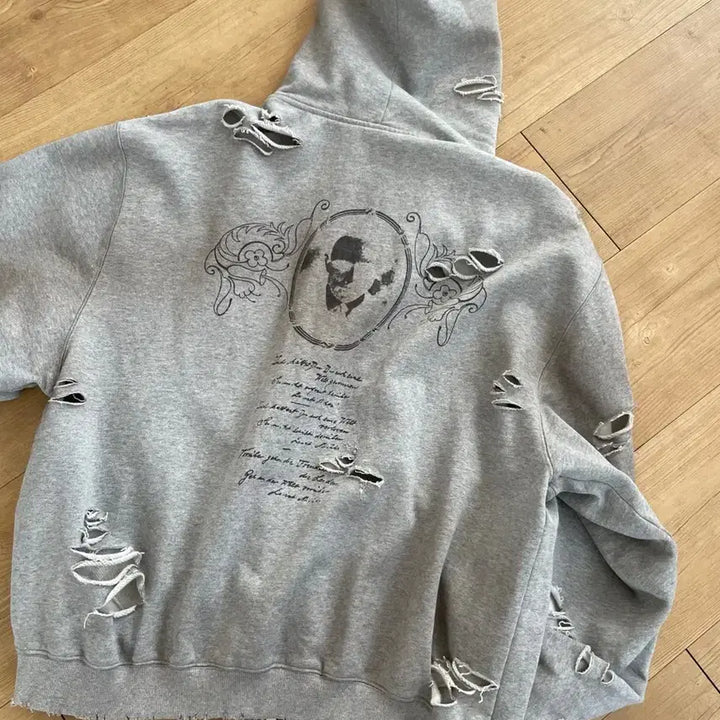 [BUNJANG] Saeed Service Gray Hooded Zip-up, Size 2 / 사이드 서비스 후드집업 그레이 2사이즈
