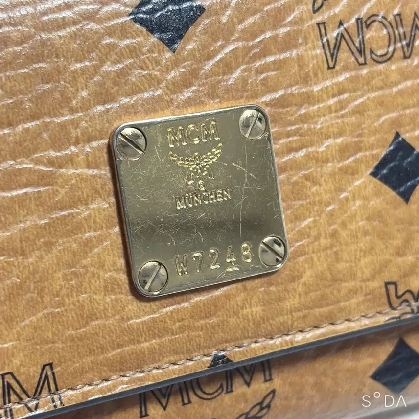[BUNJANG] MCM Brown Logo Long Wallet / MCM 브라운 로고 장지갑