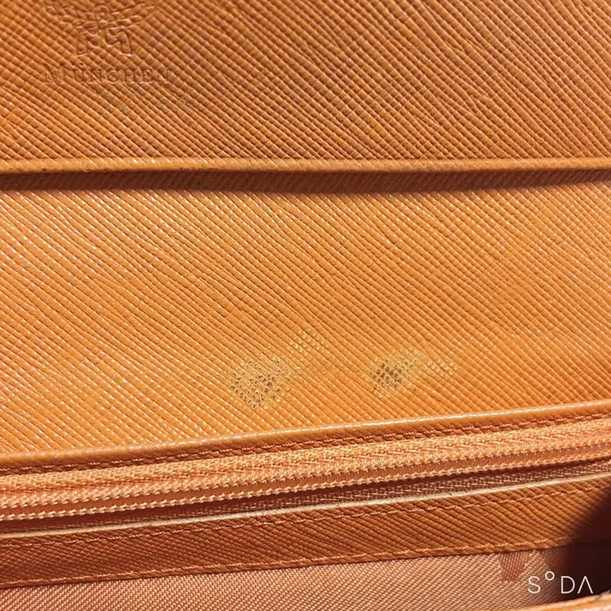[BUNJANG] MCM Brown Logo Long Wallet / MCM 브라운 로고 장지갑
